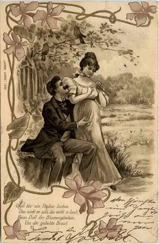 Paar - Prägekarte -206788