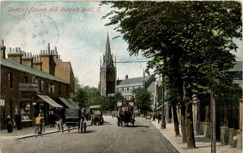 Stratford Church and Romford Road -205426