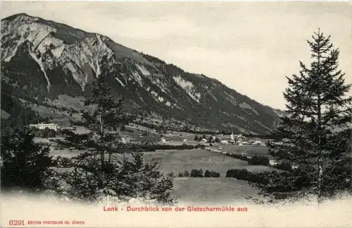 Lenk - Durchblick von der Gletschermühle aus -208368