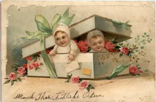 Kinder in Box - Prägekarte -206796