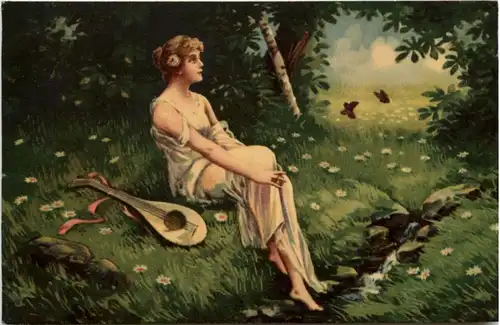 Frau mit Gitarre -206816