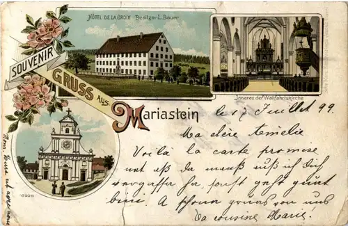 Gruss aus Mariastein - Litho -187192