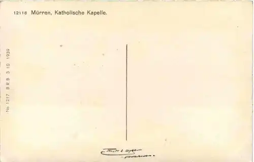 Mürren - Katholische Kapelle -207632