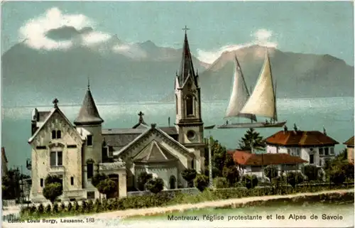 Montreux - L eglise protestante -209144
