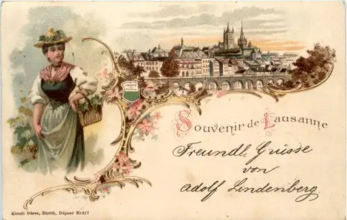 Souvenir de Lausanne - Litho -209236