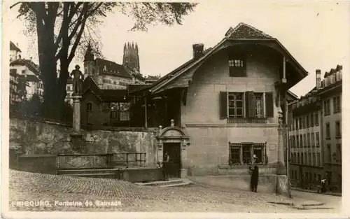 Fribourg - Fontaine du Sauvage -177244