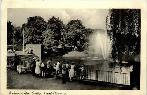 Bochum - Alter Stadtpark und Ehrenmal -207802