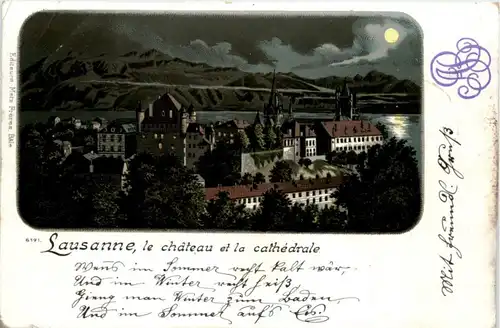 Lausanne - Le chateau - Litho -209208
