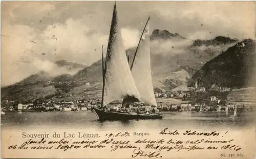 Souvenir du Lac Leman - Barque -209748