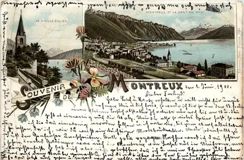 Souvenir de Montreux - Litho -209104