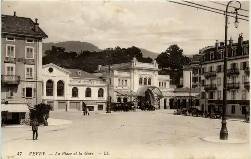 Vevey - La Place de la Gare -209284