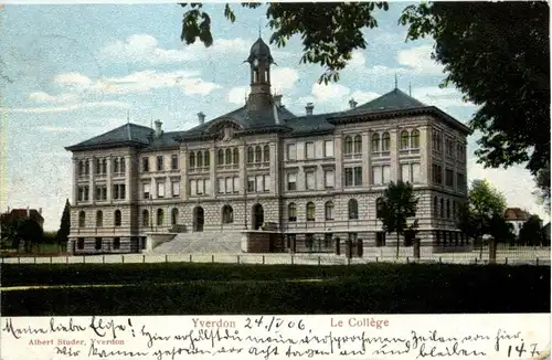 Souvenir d Yverdon - Le college -209348