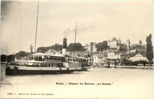 Nyon - Depart du Bateau La Suisse -208800