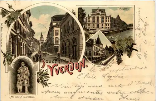 Souvenir d Yverdon - Litho -209350