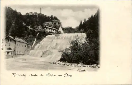 Vallorbe - chute de l Orbe au Day -209738