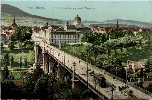 Bern - Kornhausbrücke mit Tram -210072