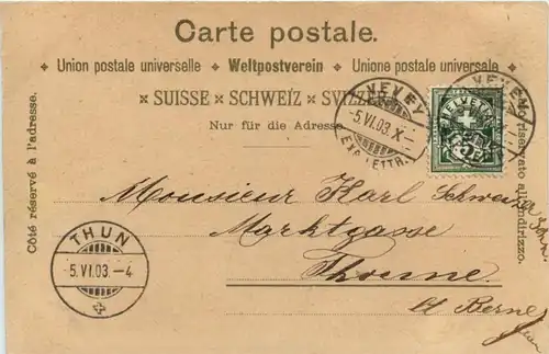 Souvenir de Vevey - Litho -209260