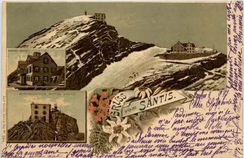 Gruss vom Säntis - Litho -210608