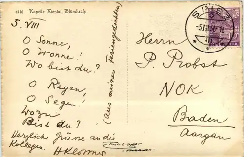 Blümlisalp - Kapelle Kienwald -209780