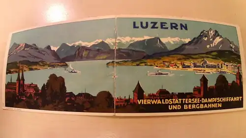 Luzern - Dampfschiffahrt und Bergbahnen 1930 -211174