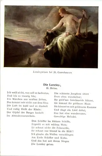 St. Goarshausen - Loreley - Liederkarte -87548