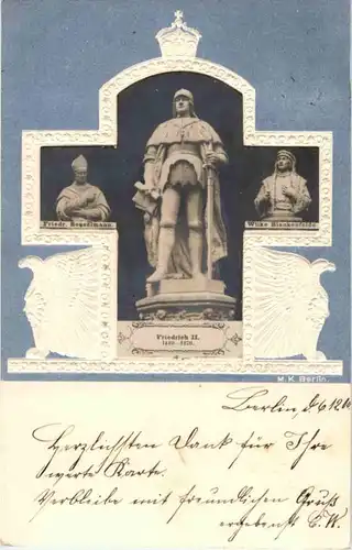 Friedrich II - Prägekarte -87690