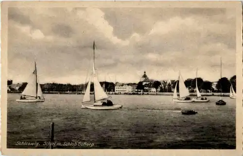 Schleswig - Schlei mit schloss Gottorp -84304