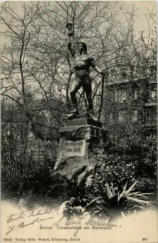 Zürich - Turnerstatue -176802