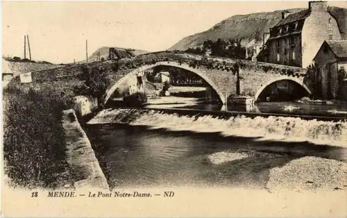 Mende - Le Pont Notre Dame -87338
