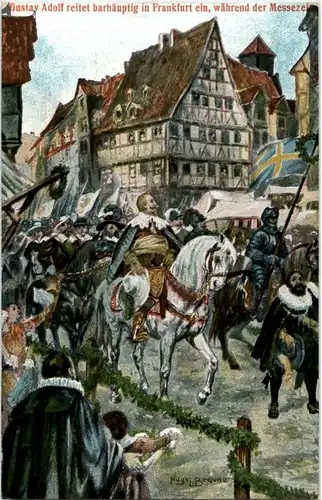 Frankfurt - Gustav Adolf während der Messezeit -87584