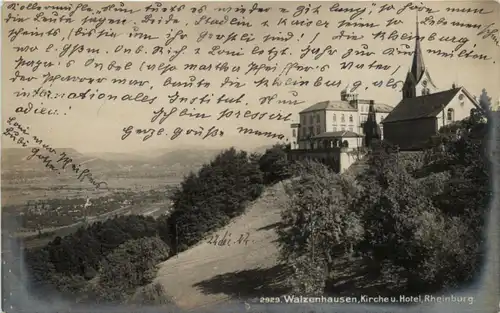 Walzenhausen - Kirche und Hotel Rheinburg -210200