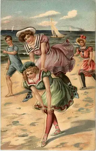Frauen am Strand -87792
