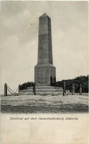 Döberitz - Denkmal auf dem Hasenheidenberg -84526
