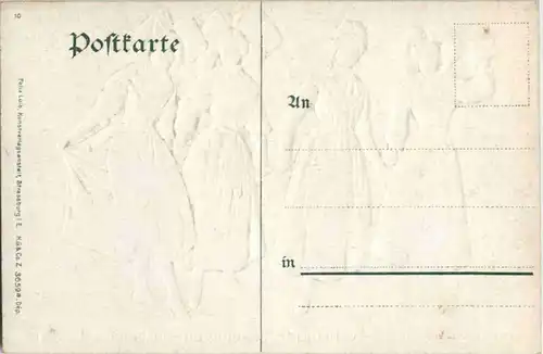 Elsässerin - Prägekarte -87616