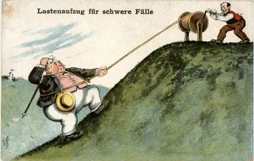 Humor - Lastenaufzug für schwere Fälle -87898