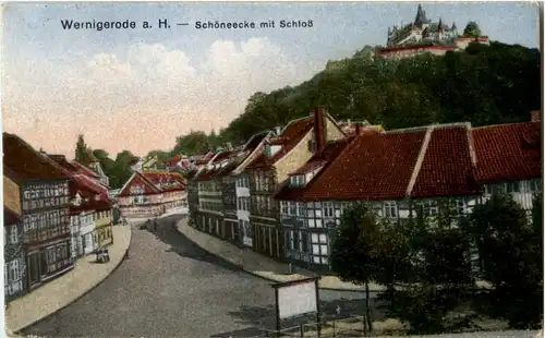 Wernigerode - Schöneecke mit Schloss -84366