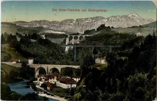 Sitterbrücken zwischen St. gallen und Herisau -179214