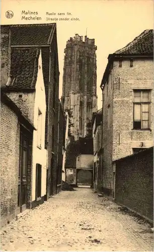 Mechelen - Straatje zonder elnde -88622