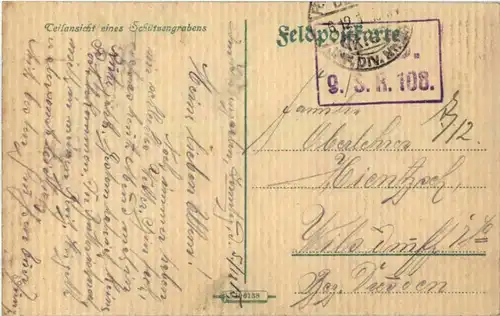 Schützengraben - Feldpost -87720