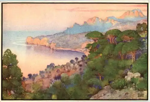 Cala de Deya con el Puig Mayor -88578