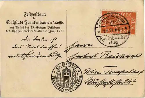 Frankenhausen - Festpostkarte -85158