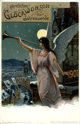 Neujahr - Engel - Ganzsache -82852