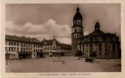 Waltershausen - Markt mit Kirche -85758