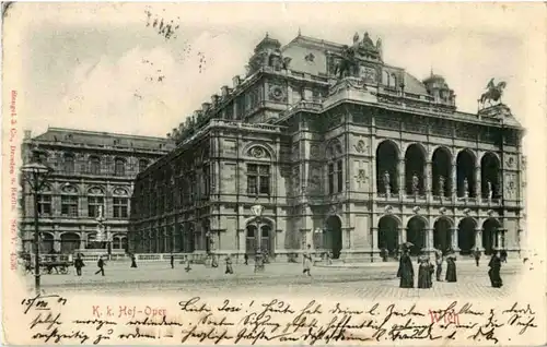 Wien - Oper - Prägekarte -86294