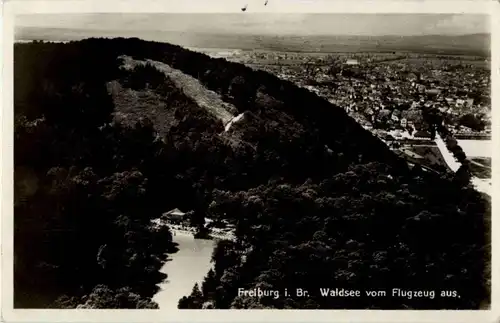 Freiburg - Waldsee vom Flugzeug -85886