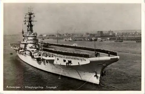 Antwerpen - Vliegruigschip Triumph - Flugzeugträger -86100