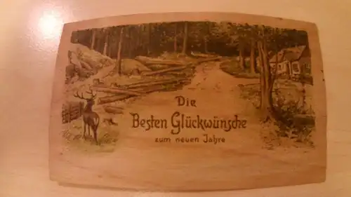 Neujahr - Karte aus Holz -211228