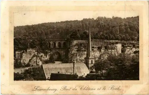 Luxembourg - Point du Chateau de le Bock -86338