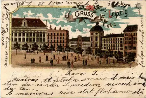 Gruss aus Leipzig - Litho -85944