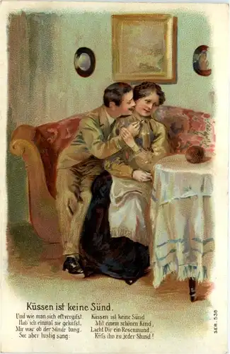 Küssen ist keine Sünd - Prägekarte -211800